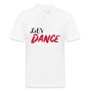 Let's DANCE - Lass uns tanzen - Männer Poloshirt - Weiß - Vorne - Kai (181cm)