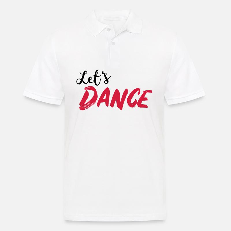 Let's DANCE - Lass uns tanzen - Männer Poloshirt - Weiß