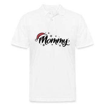Weihnachtsmütze Mommy Mama - Männer Poloshirt - Weiß - Vorne - Kai (181cm)