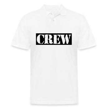 crew design. - Men's Polo Shirt - white - Front - Kai (181cm)