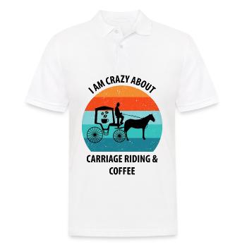 Cocher Calèche Calèche Café - Polo Homme - blanc - Devant - Kai (181cm)