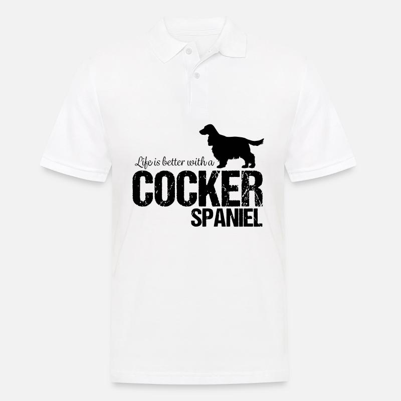 Cocker Spaniel Bester Freund - Männer Poloshirt - Weiß
