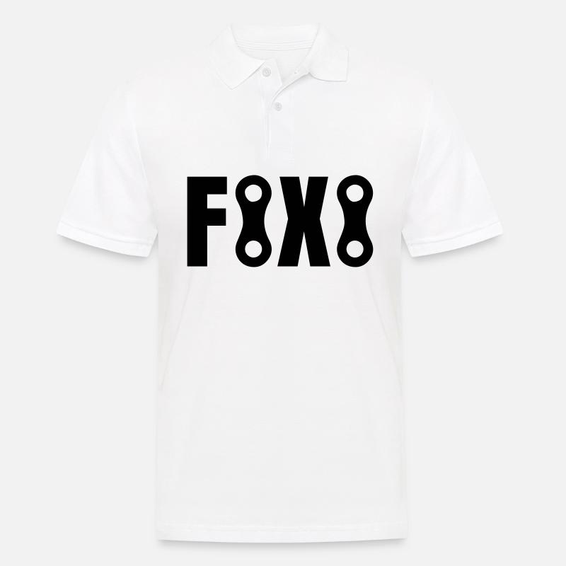 Fixations de chaînes - Polo Homme - blanc