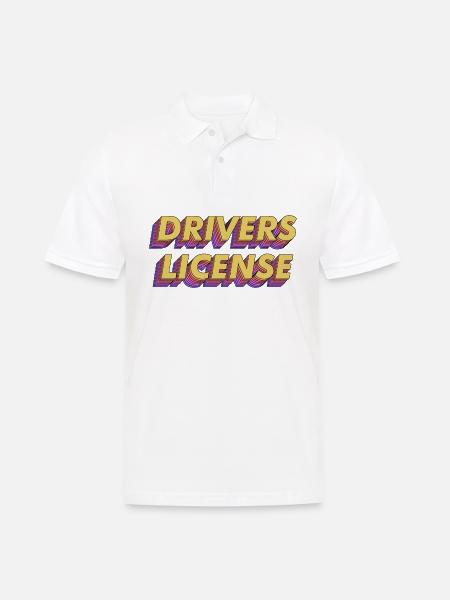 Drivers License Olivia Rodrigo - Polo da uomo - bianco