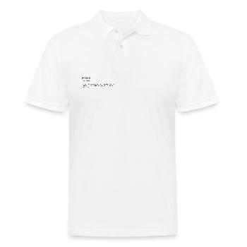 putzen - Männer Poloshirt - Weiß - Vorne - Kai (181cm)