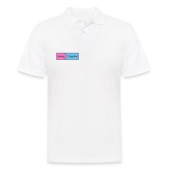 Immer zusammen - Männer Poloshirt - Weiß - Vorne - Kai (181cm)
