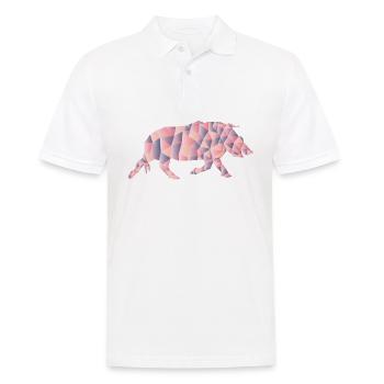 Boeuf taureau motif motif motif idée de cadeau - Polo Homme - blanc - Devant - Kai (181cm)