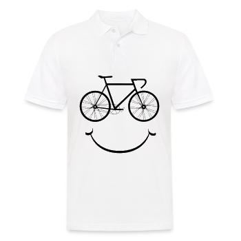 Gift for cyclist face facial mask - Men's Polo Shirt - white - Front - Kai (181cm)