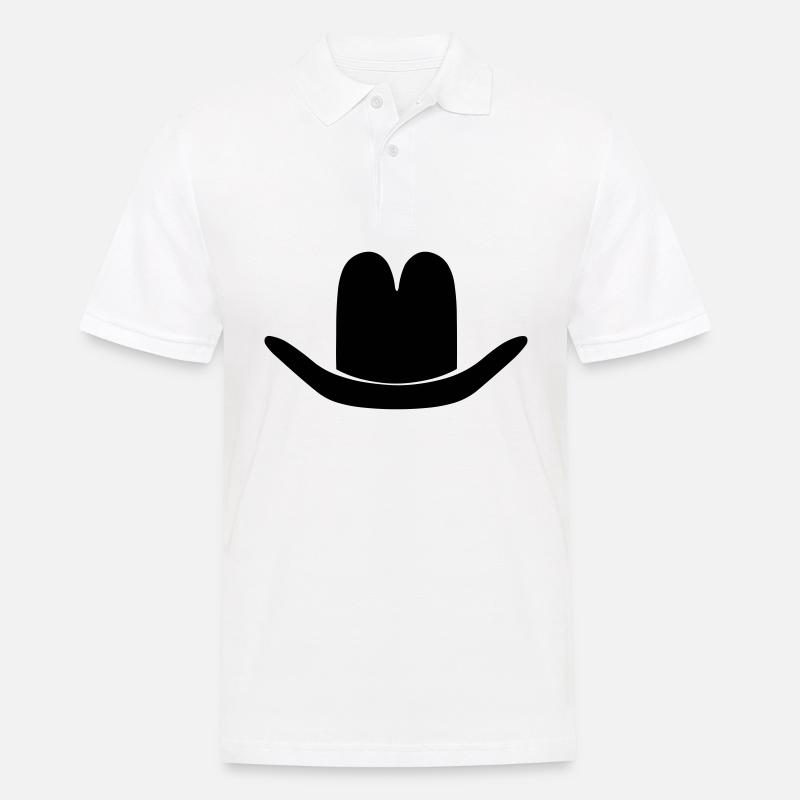 Hut - Männer Poloshirt - Weiß
