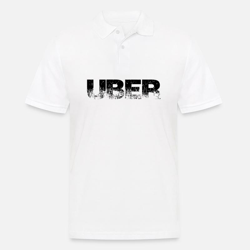 A propos de Uber Mot Mots Mots - Polo Homme - blanc