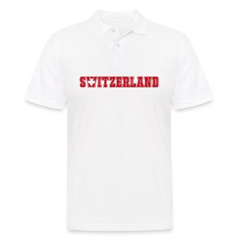 Switzerland - Men's Polo Shirt - white - Front - Kai (181cm)