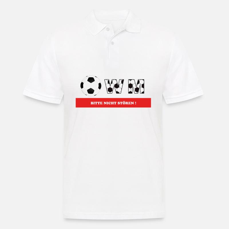 WM Bitte nicht stören! - Männer Poloshirt - Weiß