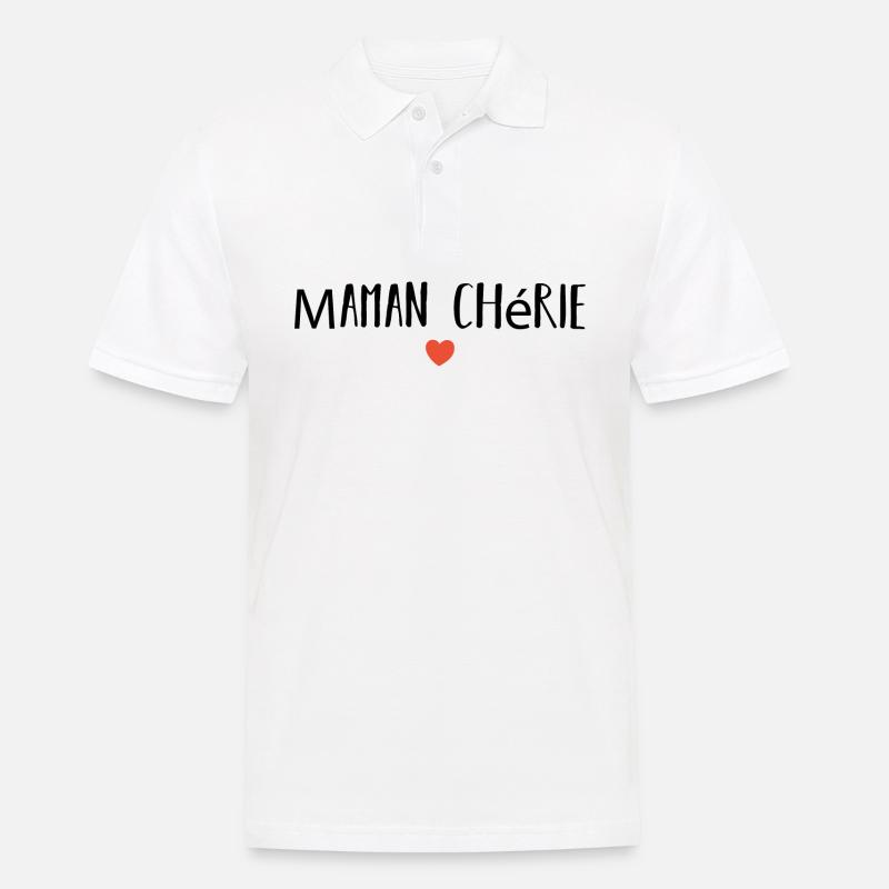 Geliebte Mutter - Männer Poloshirt - Weiß