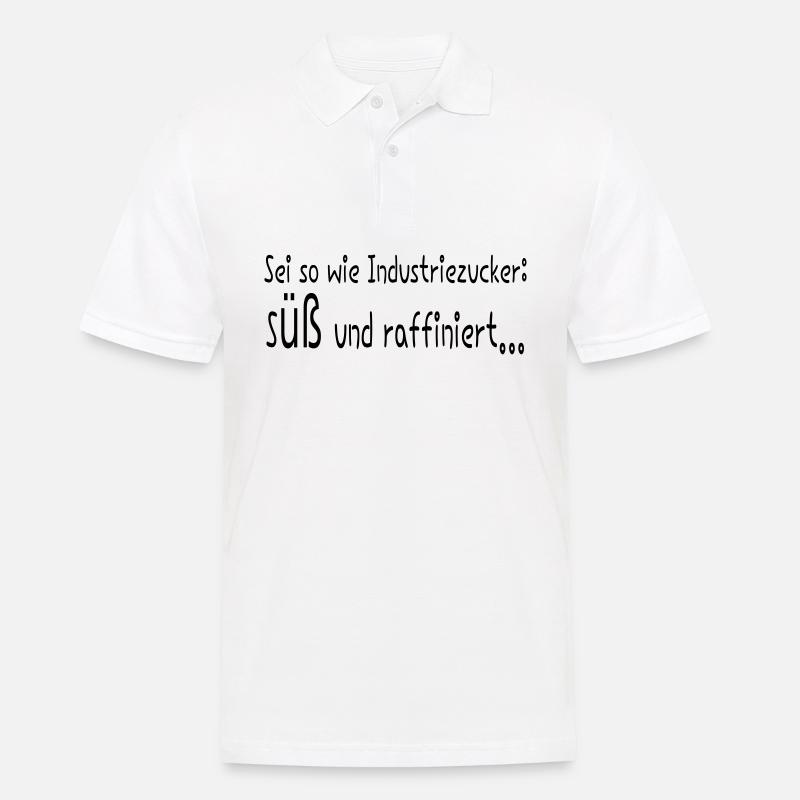 Zucker - Männer Poloshirt - Weiß