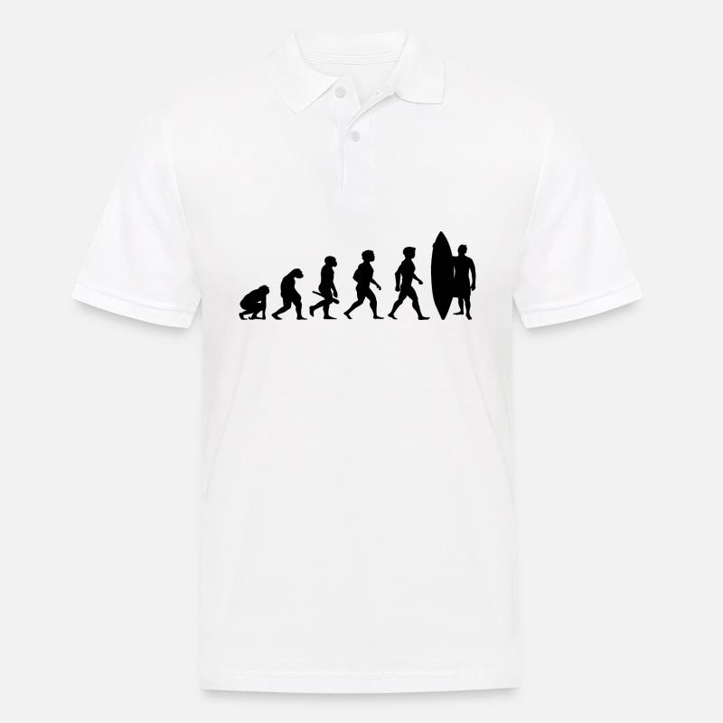 Evolution Surfing Surfers surfboard surfing - Men's Polo Shirt - white