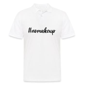 NOMAKE-up - Männer Poloshirt - Weiß - Vorne - Kai (181cm)