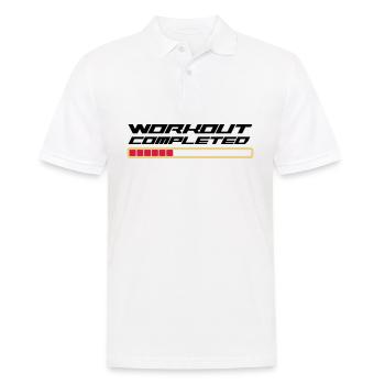 Workout Komplett - Männer Poloshirt - Weiß - Vorne - Kai (181cm)