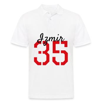 Izmir 35 Türkei - Männer Poloshirt - Weiß - Vorne - Kai (181cm)
