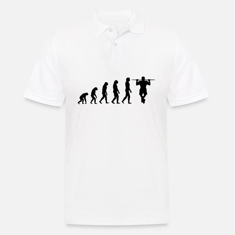 Evolution Calisthenics - Männer Poloshirt - Weiß