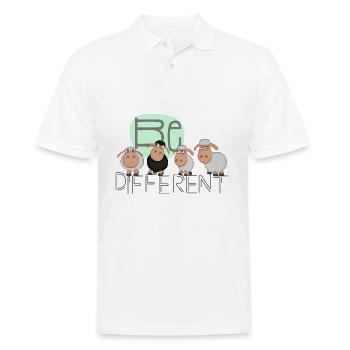Be different: Besondere Schafe - lustiges Schaf - Männer Poloshirt - Weiß - Vorne - Kai (181cm)