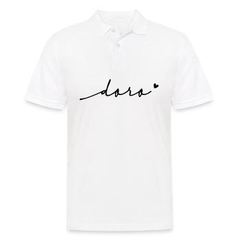 Doro Cursive Name - Men's Polo Shirt - white - Front - Kai (181cm)