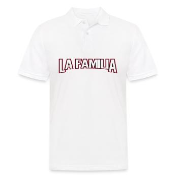 LA FAMILIA - Männer Poloshirt - Weiß - Vorne - Kai (181cm)