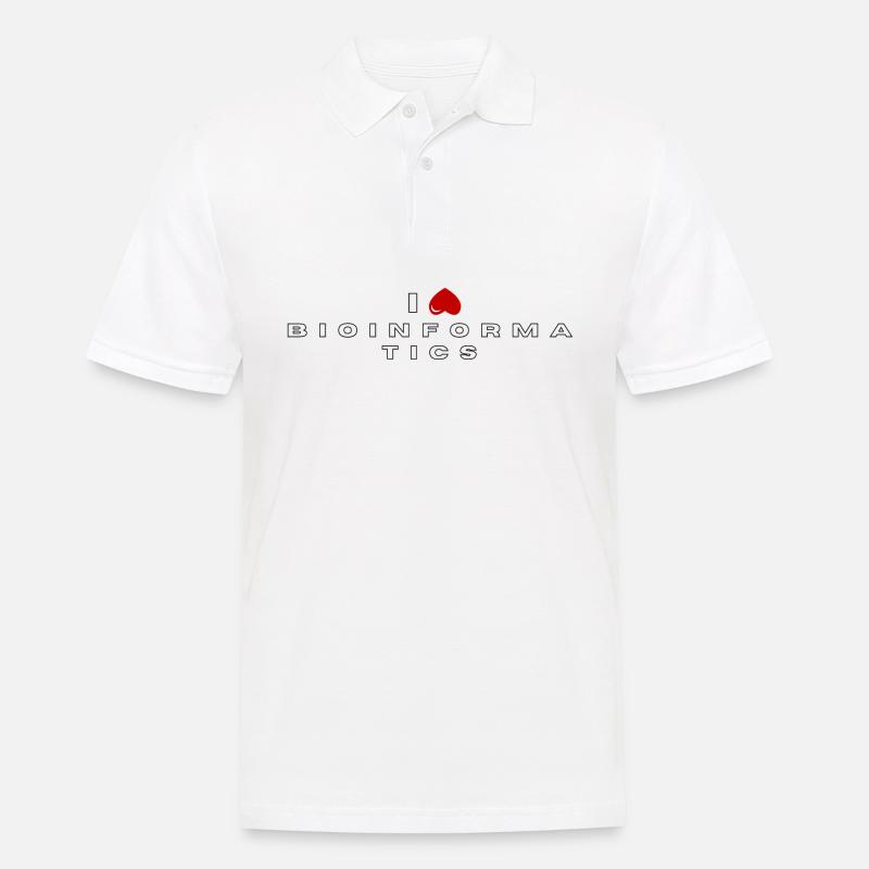 Ich hasse Bioinformatik - Männer Poloshirt - Weiß