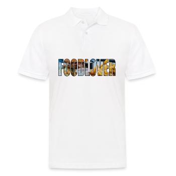 Foodlover - Männer Poloshirt - Weiß - Vorne - Kai (181cm)