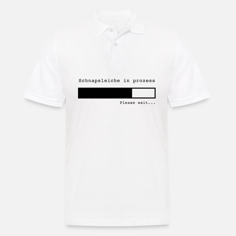 Schnapsleiche in Prozess - Männer Poloshirt - Weiß