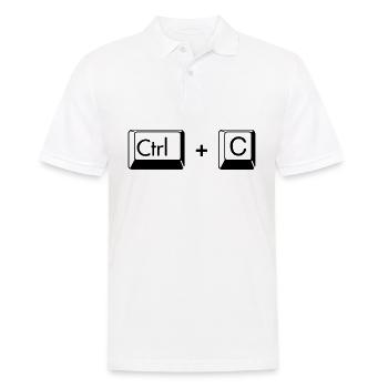 Copy Paste lustiges Geschenk für Zwillige - Männer Poloshirt - Weiß - Vorne - Kai (181cm)