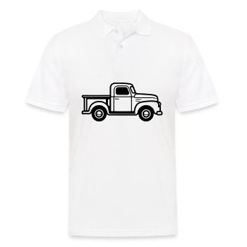 Lkw - Männer Poloshirt - Weiß - Vorne - Kai (181cm)