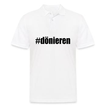 Hastag dönieren Döner - Männer Poloshirt - Weiß - Vorne - Kai (181cm)