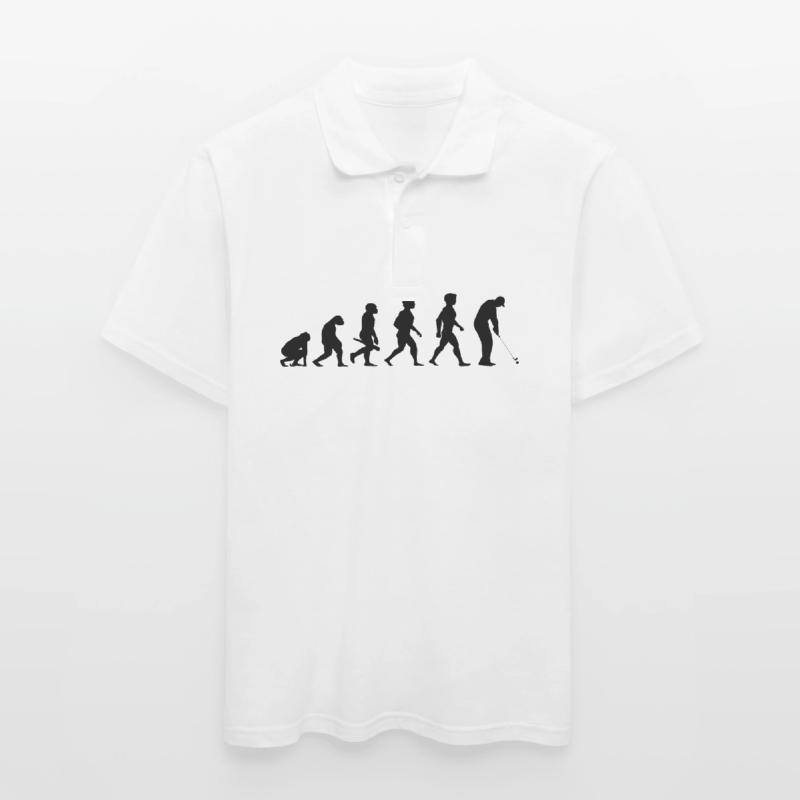 Evolution Golf Golfer Golfer Terrain de golf Polo Homme