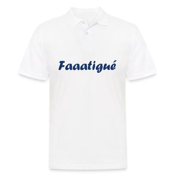 Fatigué - Polo Homme - blanc - Devant - Kai (181cm)