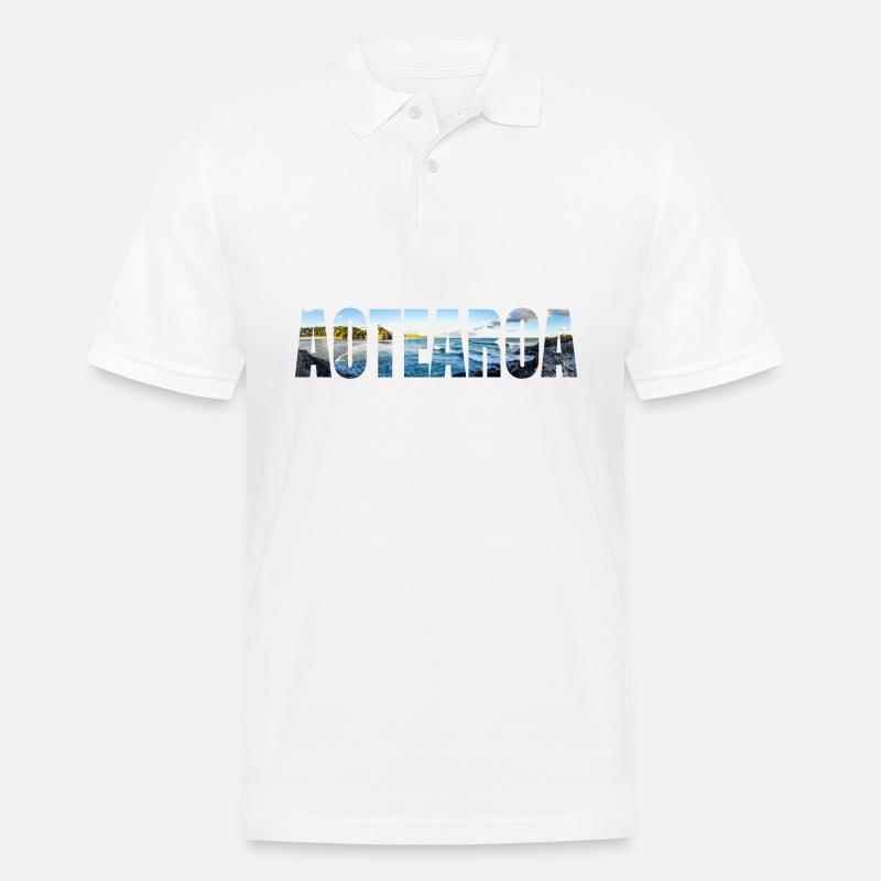 Neuseeland Geschenkidee Backpacker Work & Travel - Männer Poloshirt - Weiß