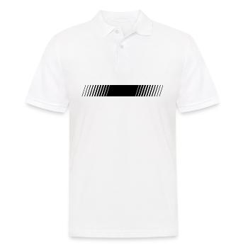Bandes de course dans le blanc du milieu - Polo Homme - blanc - Devant - Kai (181cm)