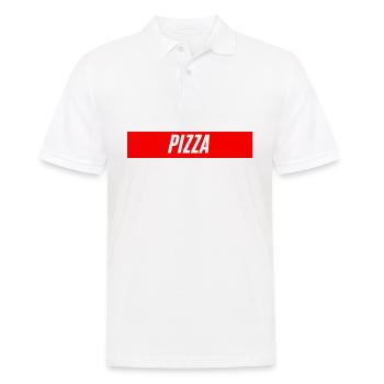 Pizza, dein Lieblingsessen aus Italien - Männer Poloshirt - Weiß - Vorne - Kai (181cm)