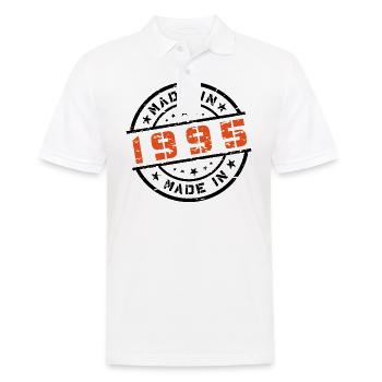 Année de naissance Anniversaire Né en - Fabriqué en 1995 - Polo Homme - blanc - Devant - Kai (181cm)