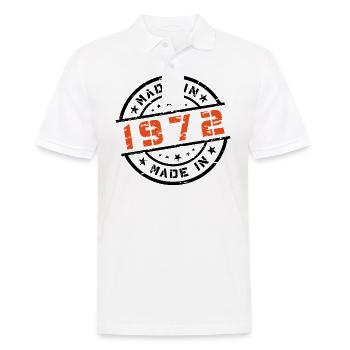 Année de naissance Anniversaire Né en - Fabriqué en 1972 - Polo Homme - blanc - Devant - Kai (181cm)
