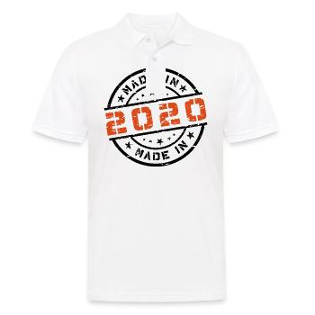 Année de naissance Anniversaire né en - Fabriqué en 2020 - Polo Homme - blanc - Devant - Kai (181cm)