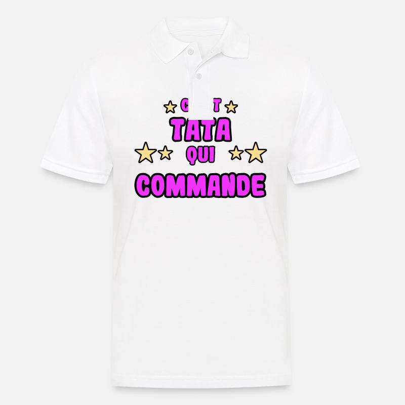 C'est tata qui commande - Polo Homme - blanc
