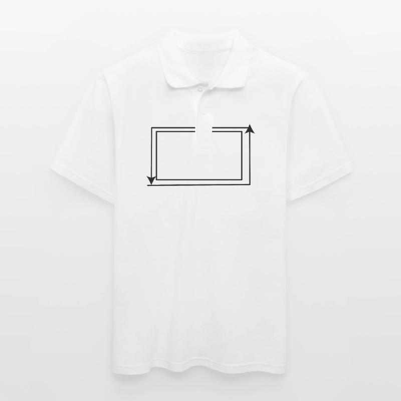 Arrows Rectangular Shape Background Men's Polo Shirt