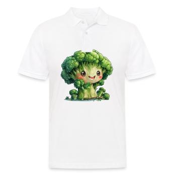 Broccoli vegetables - Men's Polo Shirt - white - Front - Kai (181cm)