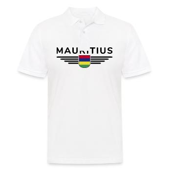 Mauritius T-Shirt – Island Fans & Lovers - Men's Polo Shirt - white - Front - Kai (181cm)