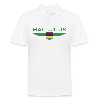 Mauritius T-Shirt – Island Fans & Lovers - Men's Polo Shirt - white - Front - Kai (181cm)