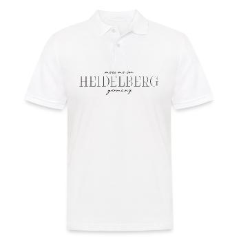 Heidelberg Germany Elegance Style Design T-Shirt - Men's Polo Shirt - white - Front - Kai (181cm)