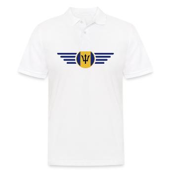 Ich liebe Barbados, Eleganz Stil Design T-Shirt - Männer Poloshirt - Weiß - Vorne - Kai (181cm)