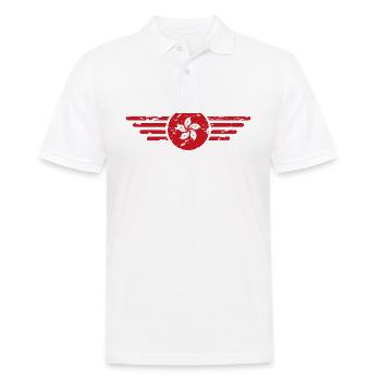 Ich liebe Honkong, Stil Design T-Shirt - Männer Poloshirt - Weiß - Vorne - Kai (181cm)