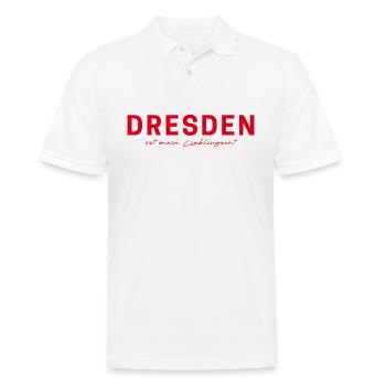 T-shirt Dresde – pour les fans et les amoureux - Polo Homme - blanc - Devant - Kai (181cm)