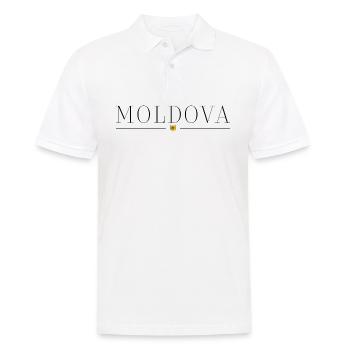 Moldova T-Shirt: Elegance from the East - Men's Polo Shirt - white - Front - Kai (181cm)
